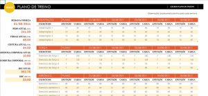 Cronograma de Treino  Rotinas de treino, Planilhas de treino, Calendário  de treino